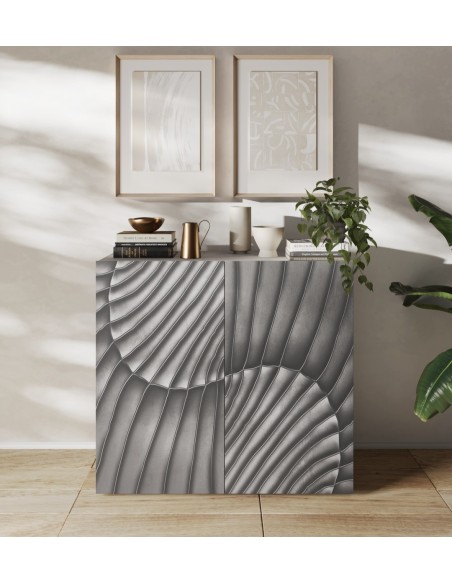 Madia 2 ante serigrafate Cemento