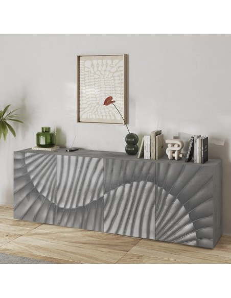 Madia 4 ante serigrafate cemento