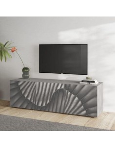 Porta TV 3 ante serigrafate Cemento 2