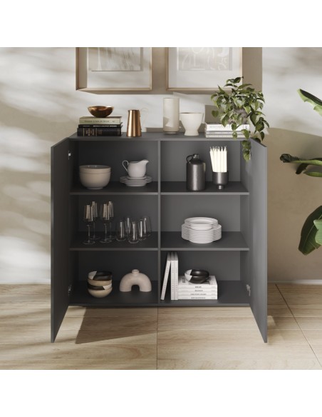 Madia 2 ante serigrafate Antracite