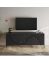 Porta TV 3 ante serigrafate Antracite lucido