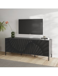 Porta TV 3 ante serigrafate Antracite lucido 2