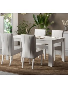 Tavolo allungabile Bianco opaco 2