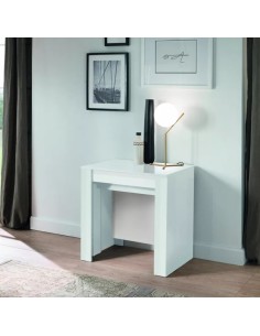 Tavolo consolle allungabile Bianco lucido laccato 2