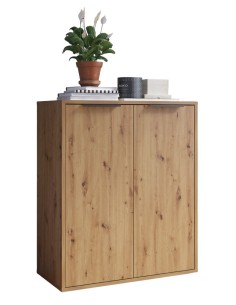 Mobile basso 2 ante Rovere artisan cm 72 x x 35,3 x 87 h