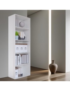 Libreria alta Bianco opaco