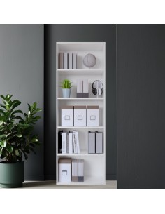 Libreria alta Bianco opaco 2