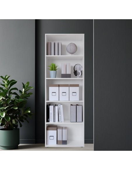 Libreria alta Bianco opaco