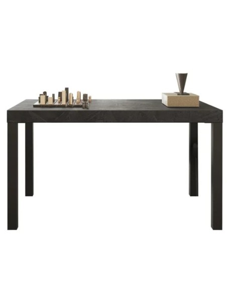 Tavolo con gambe in metallo Piombo cm 140 (Sedie escluse)