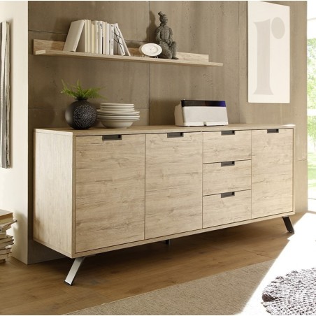 Madia 3 ante - 3 cassetti Rovere sherwood