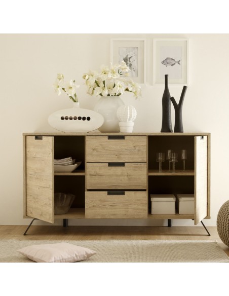 Madia 2 ante - 3 cassetti Rovere sherwood