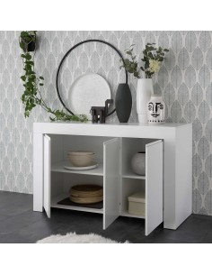Credenza 3 ante Bianco opaco Florence 2