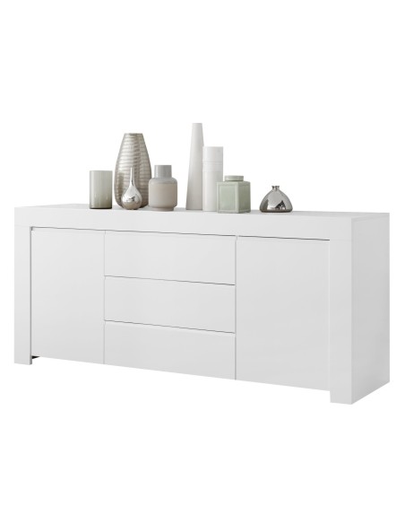 Madia 2 ante - 3 cassetti Bianco opaco Florence