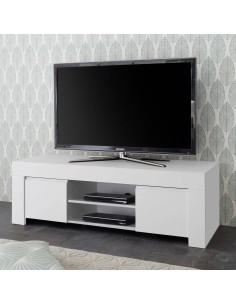 Porta TV 2 ante Bianco opaco Florence