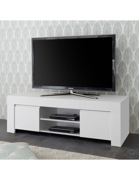 Porta TV 2 ante Bianco opaco Florence