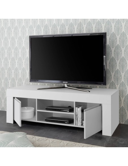 Porta TV 2 ante Bianco opaco Florence