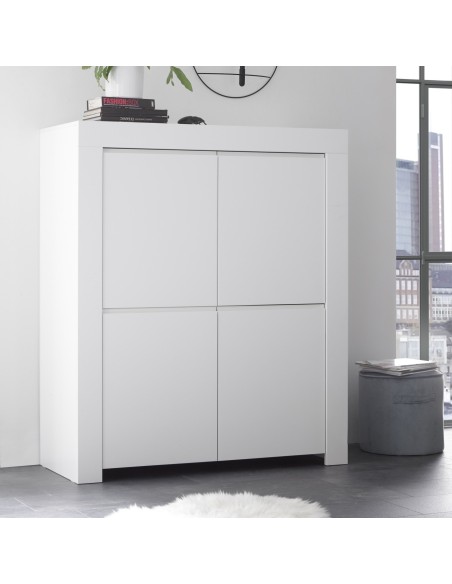 Madia 4 ante alta Bianco opaco Florence