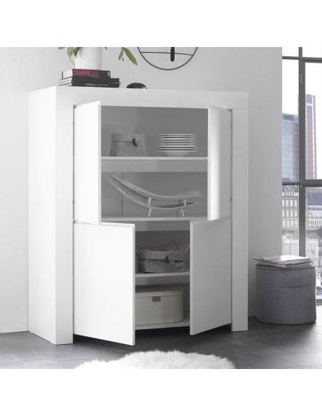 Madia 4 ante alta Bianco opaco Florence