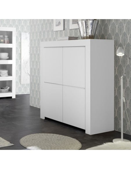 Madia 4 ante alta Bianco opaco Florence