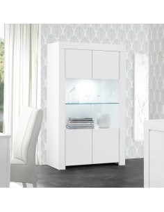 Vetrina 2 ante Bianco opaco Florence