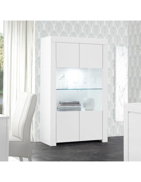 Vetrina 2 ante Bianco opaco Florence