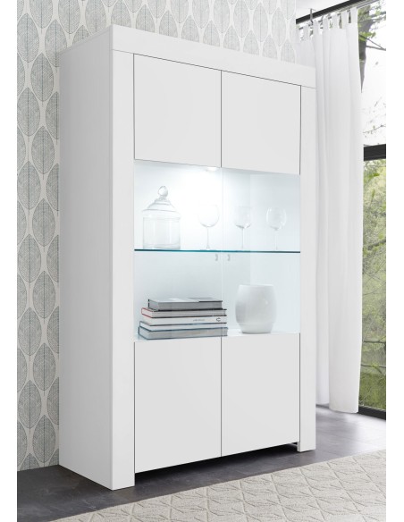 Vetrina 2 ante Bianco opaco Florence