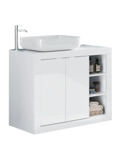 Mobile bagno da terra cm 92 x 45 x 92 H Bianco laccato (Specchio escluso) 2