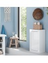 Mobile basso 1 anta Bianco laccato cm 42 x 35 x 78 H