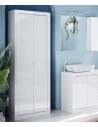 Amadio 2 ante da bagno Bianco laccato cm 70 x 35 x 195 H