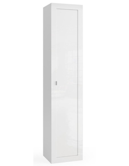 Colonna 1 anta da bagno Bianco laccato cm 42 x 35 x 195 H