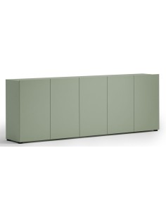 credenza lunga soggiorno verde salvia 2