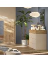 Comò 4 cassetti Cashmere/Rovere kadiz cm 110 x 52 x 102 H