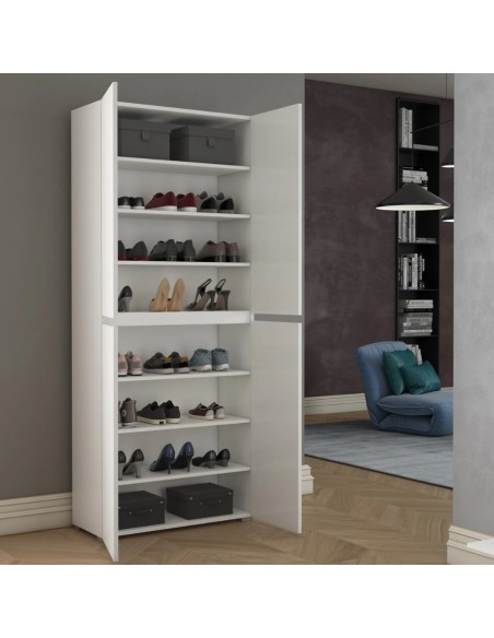 Armadio / Scarpiera 4 ante Bianco venato