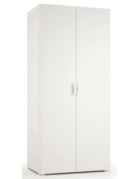 Armadio guardaroba 2 ante Bianco venato opaco