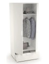 Armadio guardaroba 2 ante - 1 cassetto Bianco venato opaco