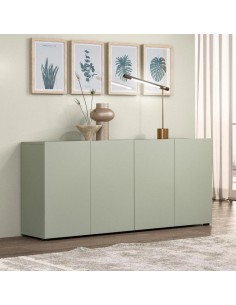 Madia 4 ante verde salvia laccato opaco