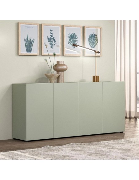 Madia 4 ante verde salvia laccato opaco