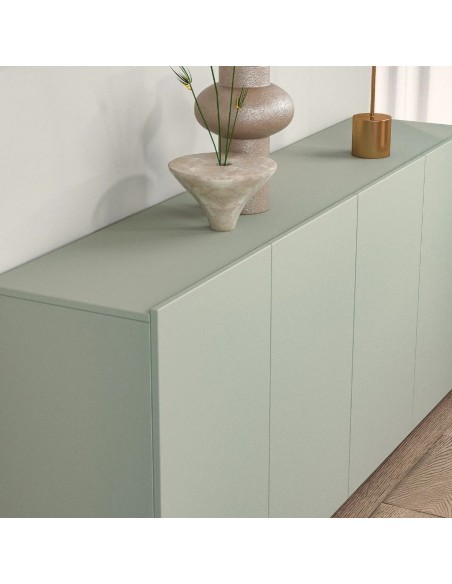 Madia 4 ante verde salvia laccato opaco