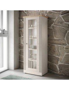 Vetrina soggiorno Rovere meringa/Rovere kadiz