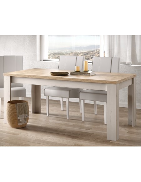 Tavolo fisso soggiorno Rovere meringa/Rovere kadiz