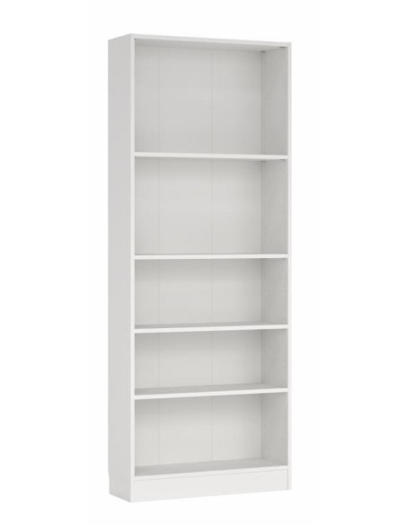 Libreria Basic alta larga Bianco opaco