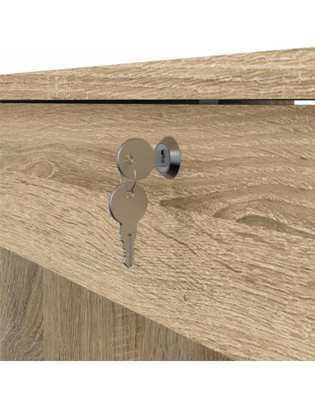 Scrivani 4 cassetti + 1 con serratura Quercia
