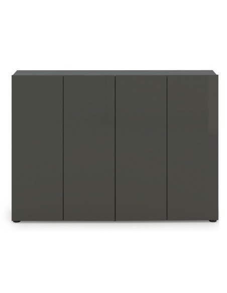 scarpiera ingresso 4 ante antracite lucido scuro