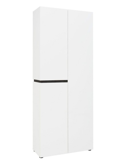 armadio mobile multiuso bianco lucido ossido 3 ante