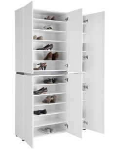 armadio scarpiera ingresso 5 ante bianco laccato lucido ossido 2