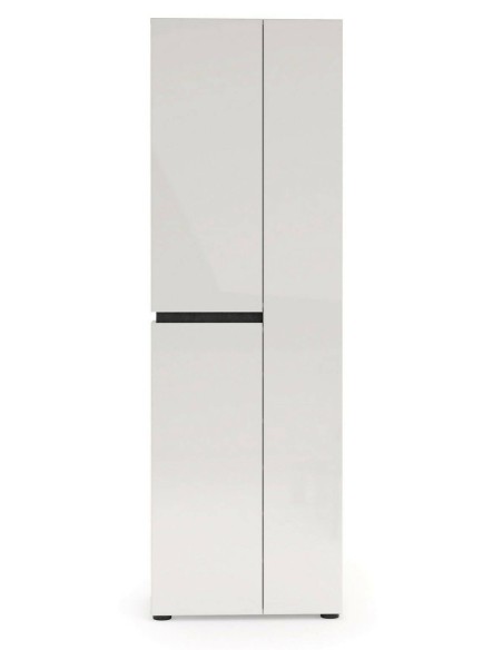 Armadio guardaroba 3 ante bianco laccato lucido ossido cm 60 x 190 h