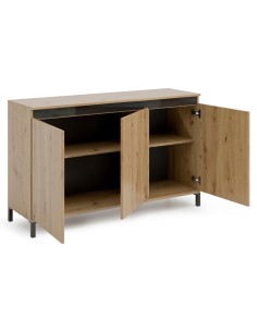 madia 3 ante rovere artisan su piedini 2