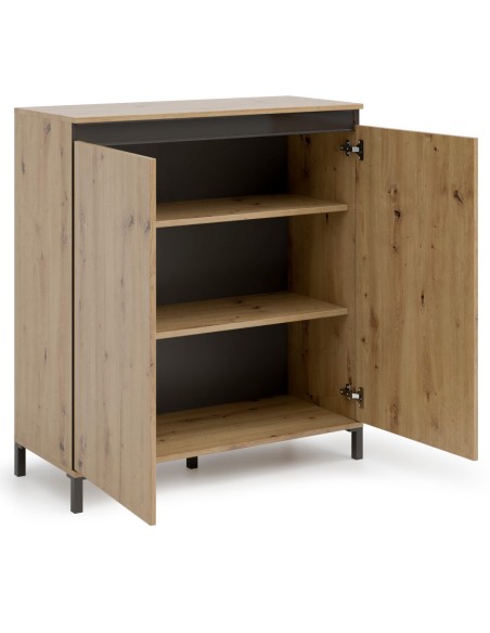 Credenza genio rovere artisan 2 ante su piedini soggiorno