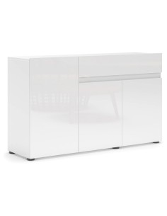 madia 3 ante - 1 cassetto bianco laccato lucido cm 135 2