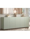 credenza lunga soggiorno verde salvia